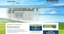 Desktop Screenshot of criticalair.com.au
